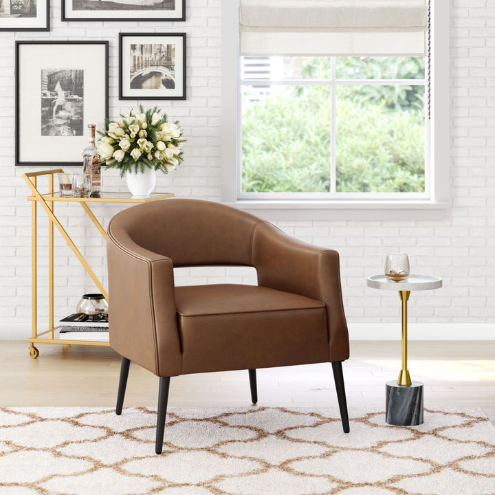 Berkeley Accent Chair - Vintage Brown