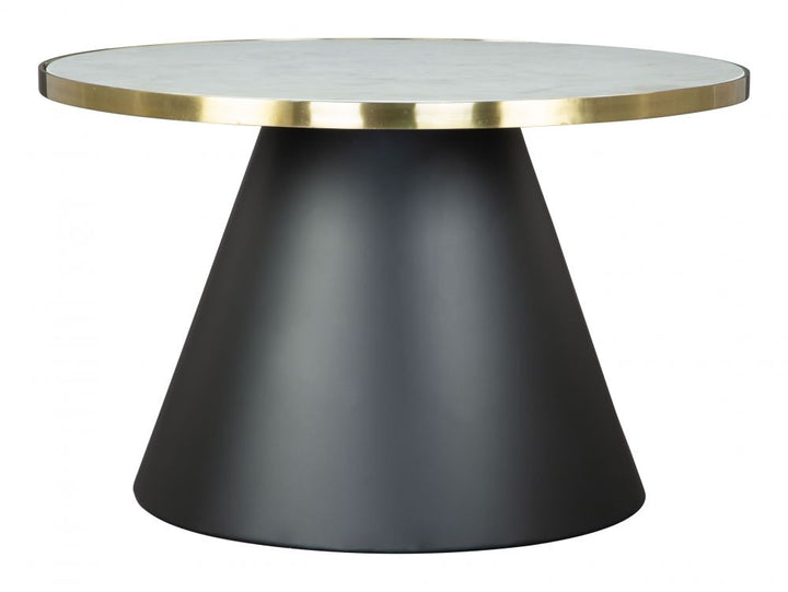 Nuclear Coffee Table - White, Gold & Black