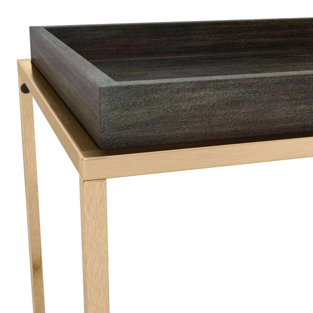 Jahre Side Table Black & Brass