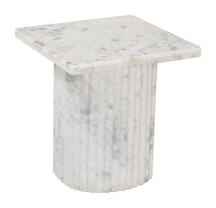 Irham Side Table - Marble Stone