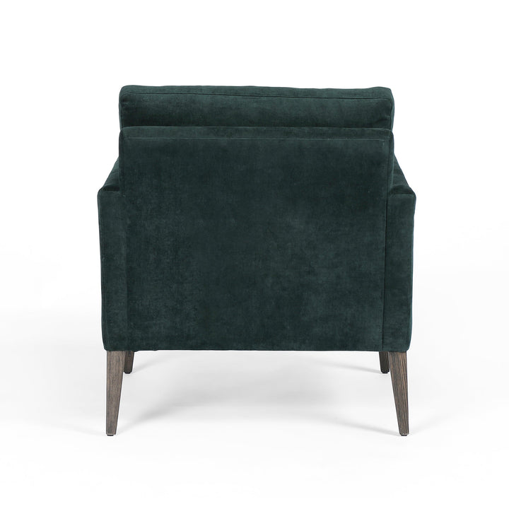 Olson Accent Chair - Emerald Worn velvet