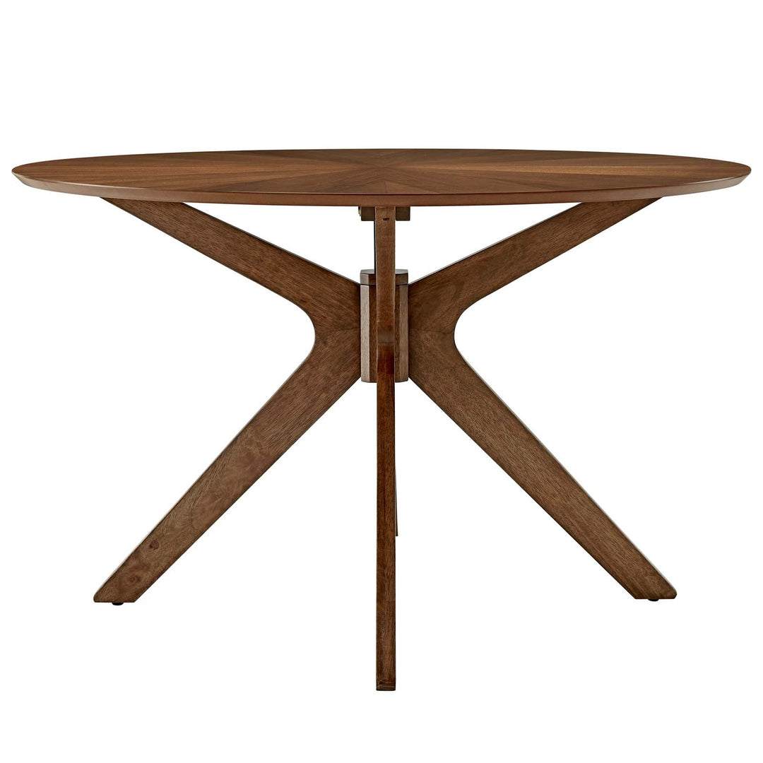 Crossroads 47" Round Wood Dining Table