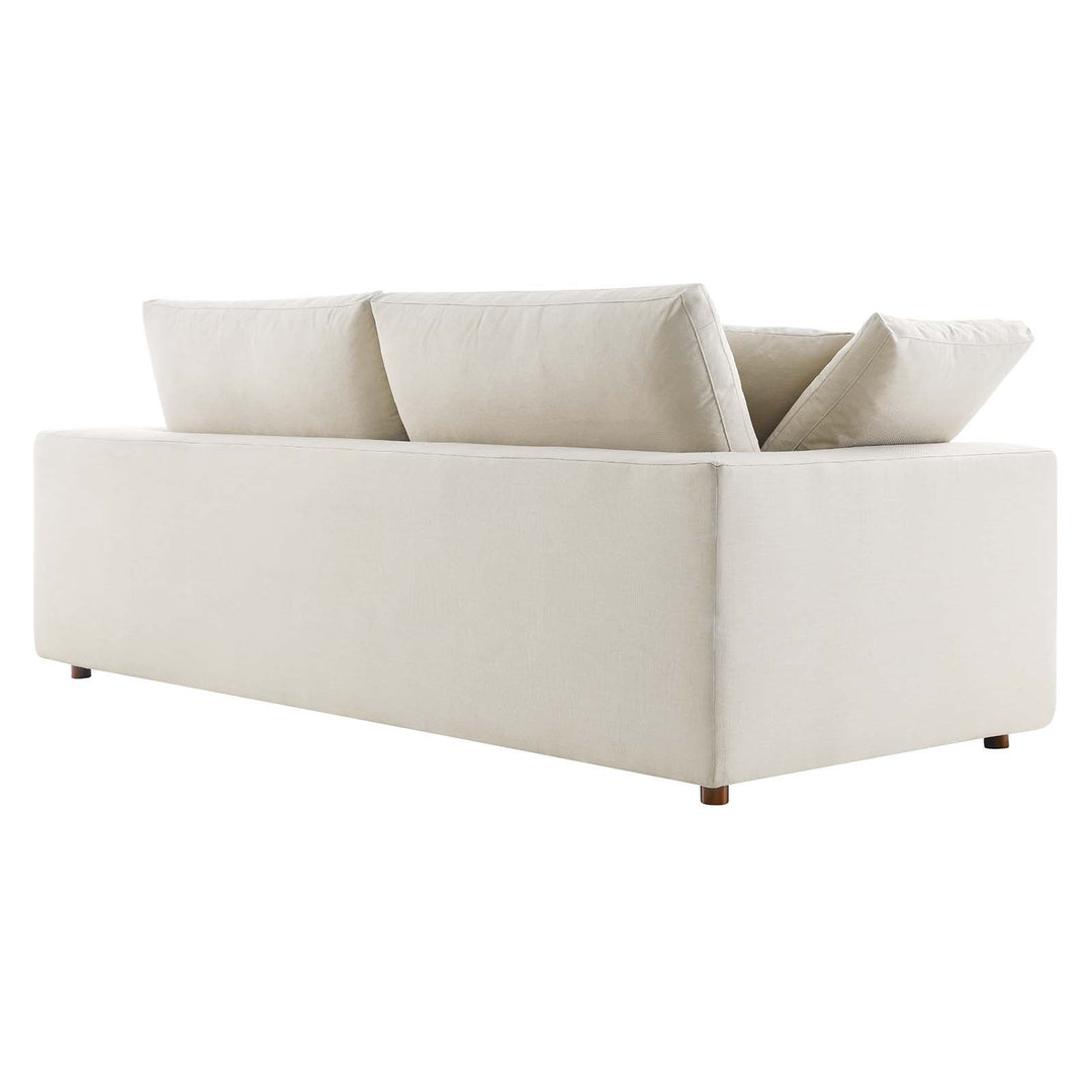 Commix Down Filled Overstuffed Scandinavian Sofa - Light Beige