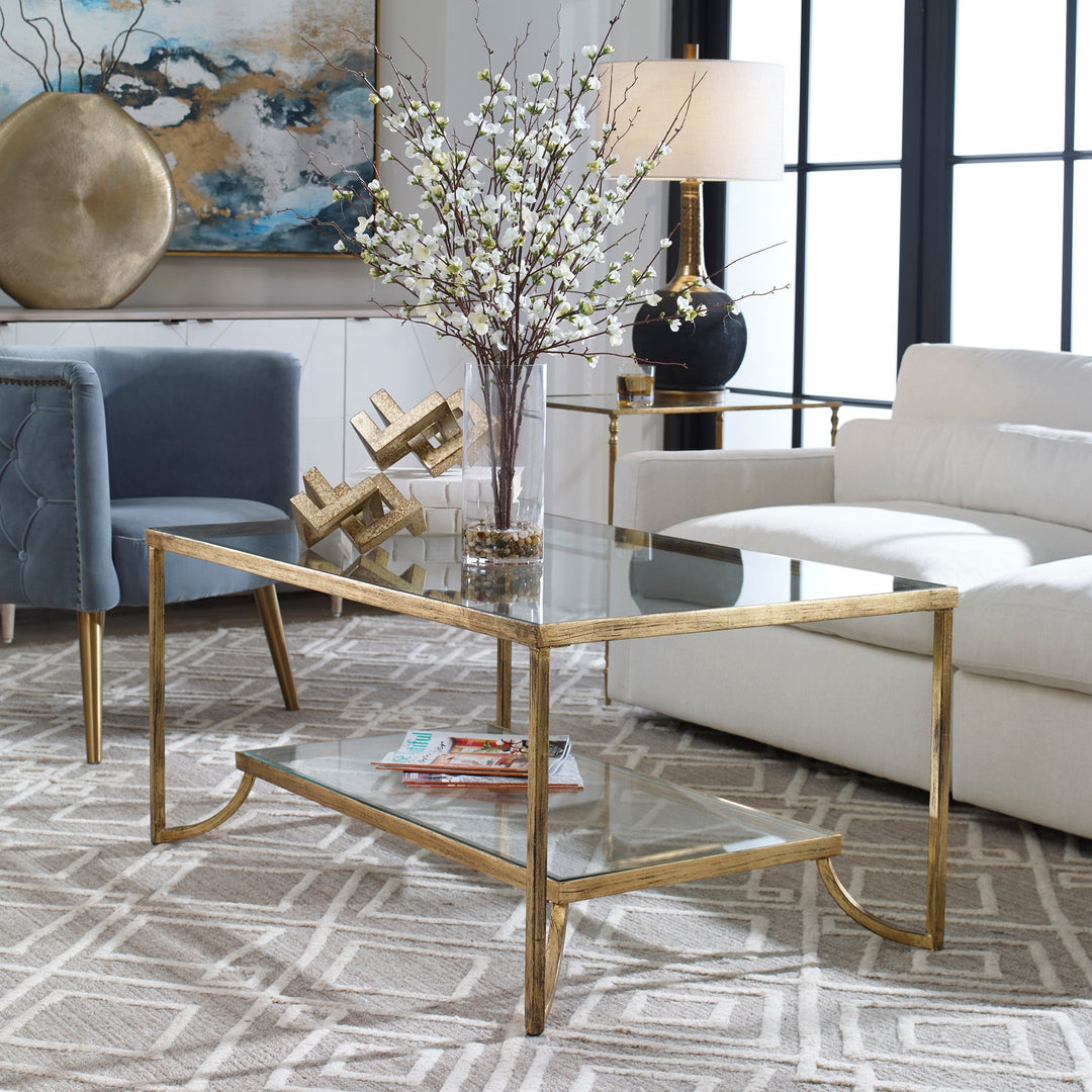 Katina Gold Leaf Coffee Table