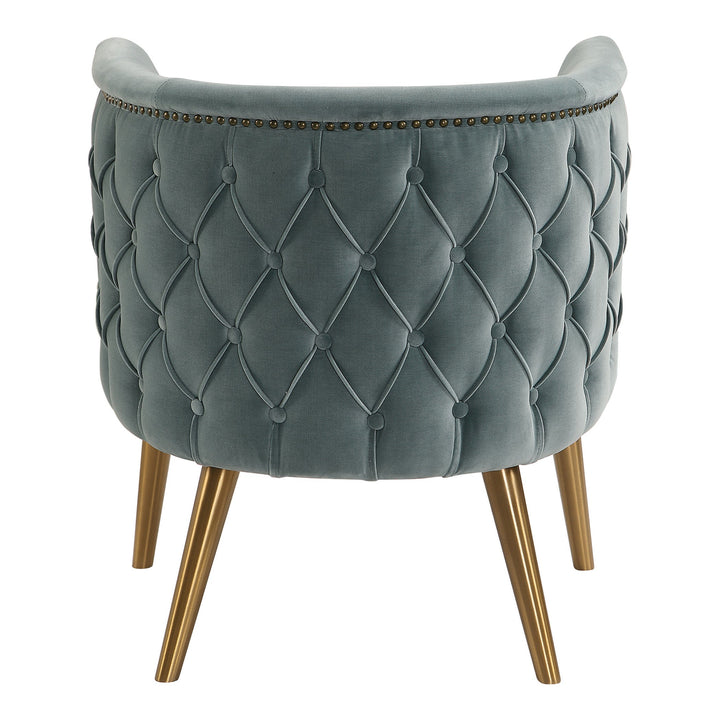 Haider Barrel Accent Chair - Grey