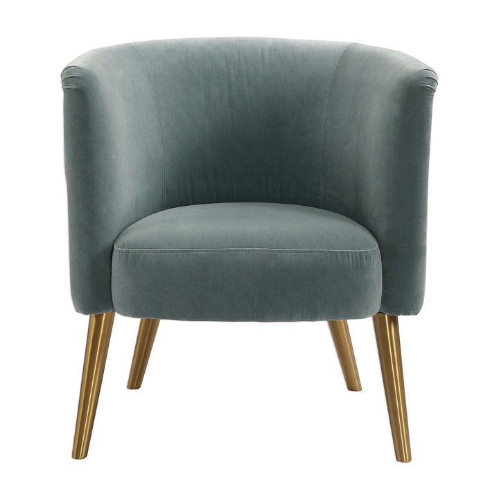 Haider Barrel Accent Chair - Grey