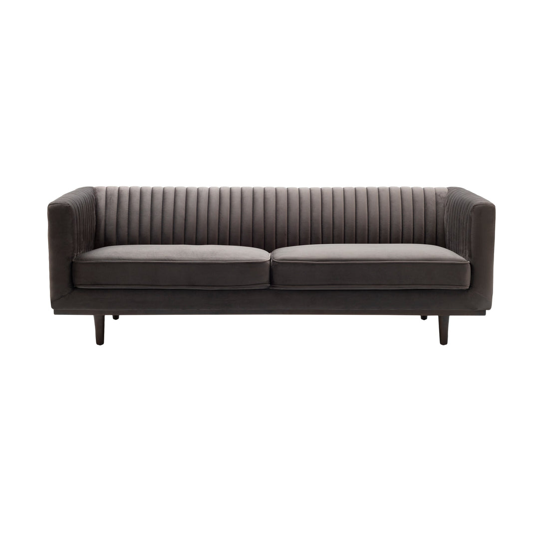 Sage Sofa - Stone Grey Velvet