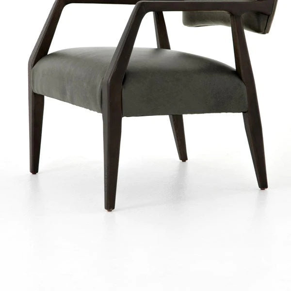 Hampton Swivel Chair Modern Velvet Smoke