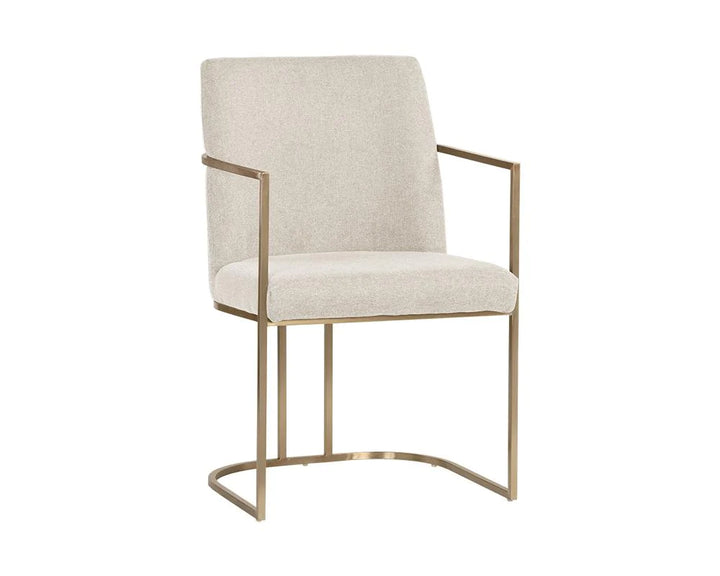 Rayla Dining Armchair - Belfast Oatmeal