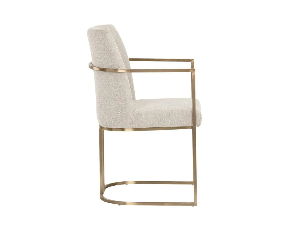 Rayla Dining Armchair - Belfast Oatmeal