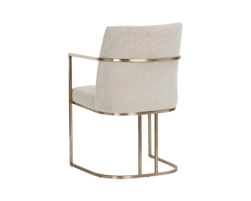 Rayla Dining Armchair - Belfast Oatmeal