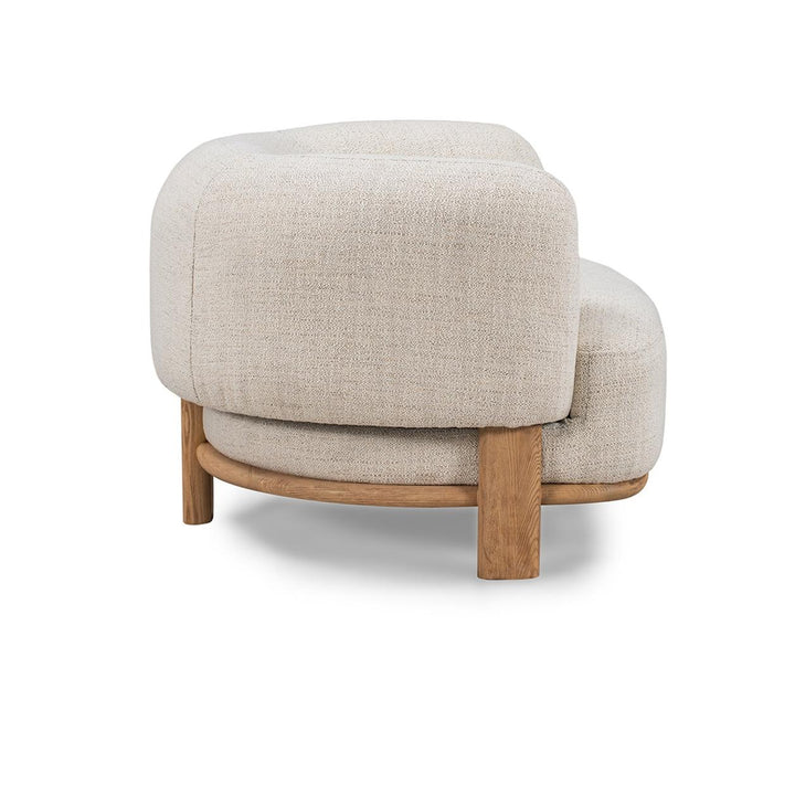 Cozy Boucle Accent Chair - Cream